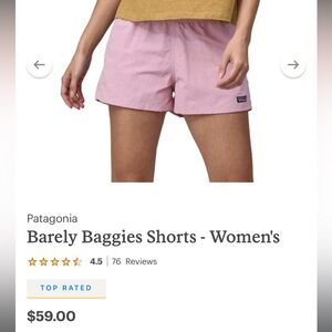 Patagonia Pink Barely Baggies